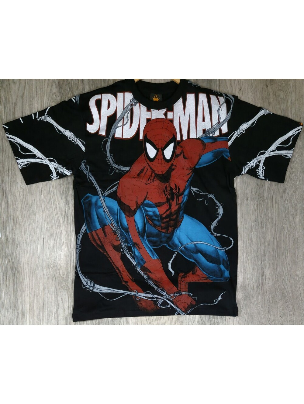 Electro Vs Spider-Man AOP Shirt Menβs Size XL Marvel Limited